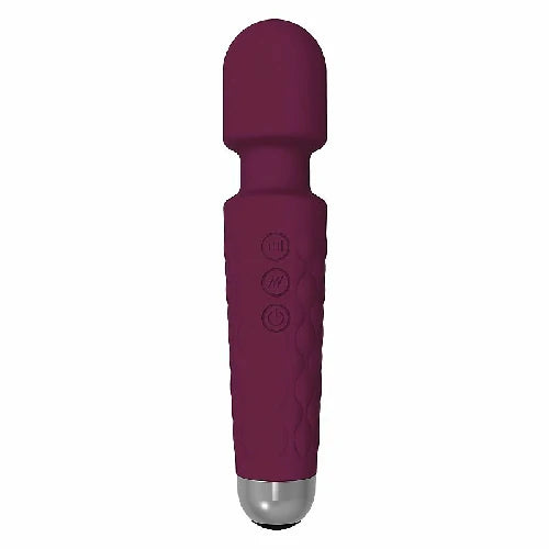 VIBRADOR VARINHA MAGICA RECARREGAVEL 20 VIBRAÇÕES VINHO