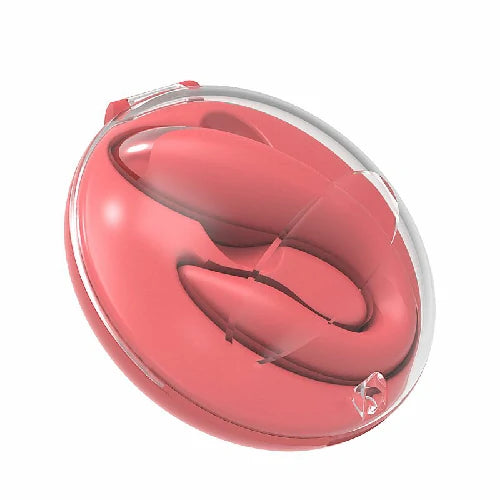 VIBRADOR CASAL VERMELHO COM CASE EM ACRILICO 10 MODOS DE VIBRAÇÃO