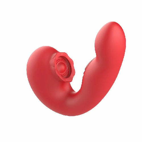 VIBRADOR DE PONTO G E CLITORIS COM PULSACAO E TAPPING FLORAL S-HANDE