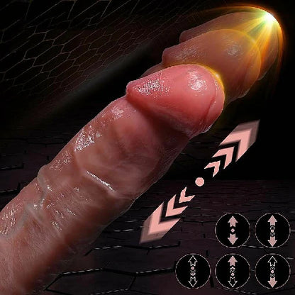 PROTESE REALISTICA EM SILICONE LIQUIDO VAI E VEM COM AQUECIMENTO 21,5 4,0 CM