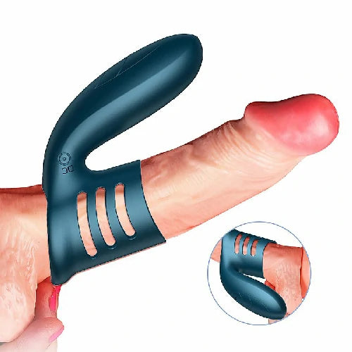 ANEL PENIANO COM ESTIMULADOR DE CLITORIS DIK