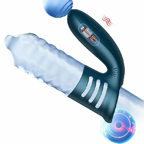 ANEL PENIANO COM ESTIMULADOR DE CLITORIS DIK
