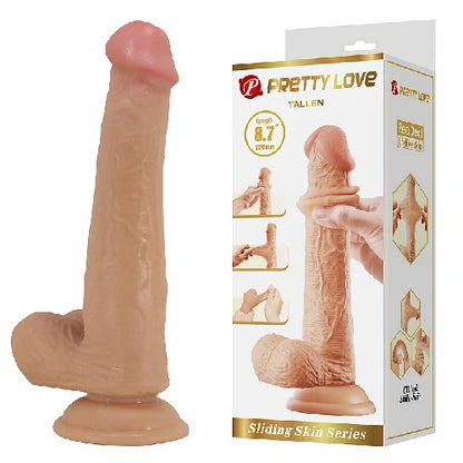 PROTESE REALISTICO COM DUPLA CAMADA 22,0 X 4,8 CM TALLEN BEGE PRETTY LOVE