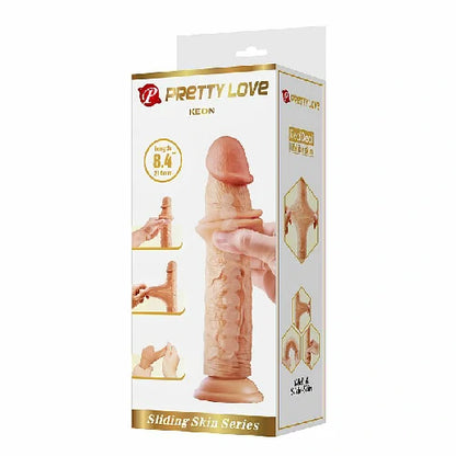 PROTESE SUPER REALISTICA COM DUPLA CAMADA 21,4 X 4,4 KEON BEGE PRETTY LOVE