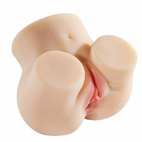 MASTURBADOR BUNDA REALISTA COM VAGINA E ANUS 17 X 13 CM