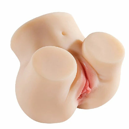 MASTURBADOR BUNDA REALISTA COM VAGINA E ANUS 17 X 13 CM
