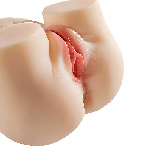MASTURBADOR BUNDA REALISTA COM VAGINA E ANUS 17 X 13 CM