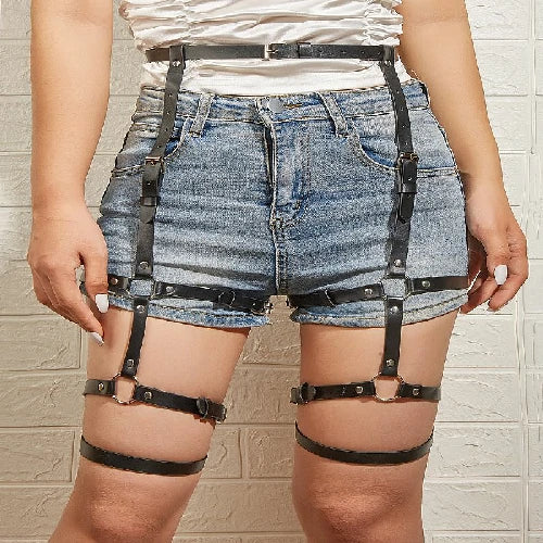 HARNESS CINTA LIGA DE COURO