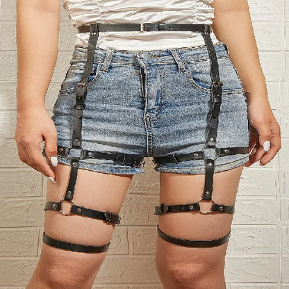 HARNESS CINTA LIGA DE COURO