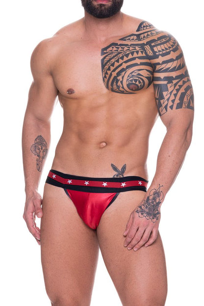 JOCK CIRRE VERMELHO COM ELASTICO DUPLO COM ESTRELA SD CLOTHING