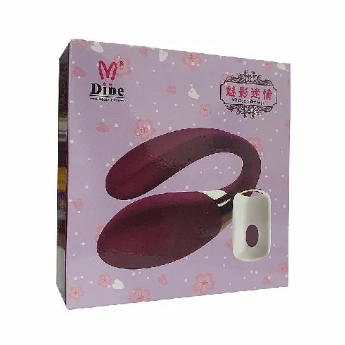 VIBRADOR DE CASAL SEX MASSAGER ROXO CRYPL DIBE