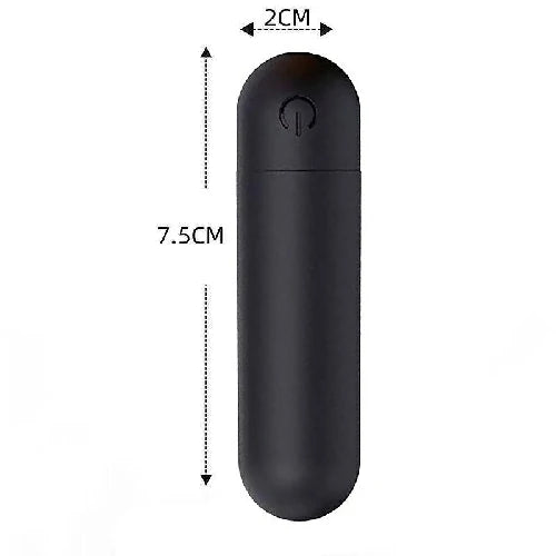 VIBRADOR BULLET RECARREGAVEL PRETO