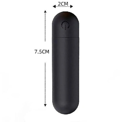 VIBRADOR BULLET RECARREGAVEL PRETO