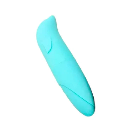 VIBRADOR GOLFINHO TOQUE AVELUDADO AZUL FHTOYS