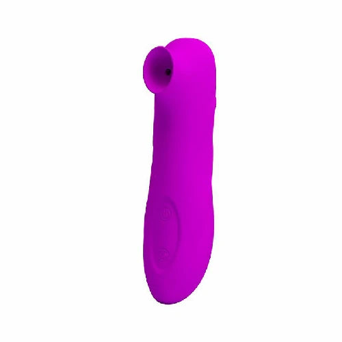 VIBRADOR ESTIMULADOR DE CLITORIS VIBRACAO E SUCCAO ROMANCE ROXO
