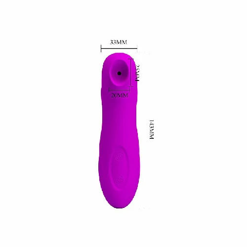 VIBRADOR ESTIMULADOR DE CLITORIS VIBRACAO E SUCCAO ROMANCE ROXO