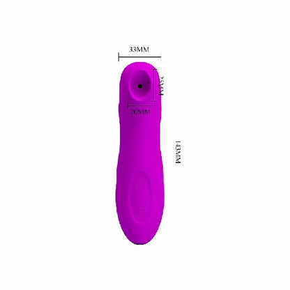 VIBRADOR ESTIMULADOR DE CLITORIS VIBRACAO E SUCCAO ROMANCE ROXO