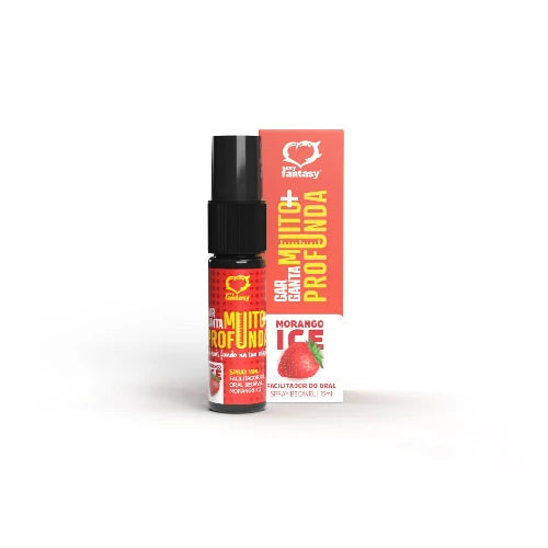 GARGANTA MUITO MAIS PROFUNDA SPRAY DESSENSIBILIZANTE MORANGO SEXY FANTASY