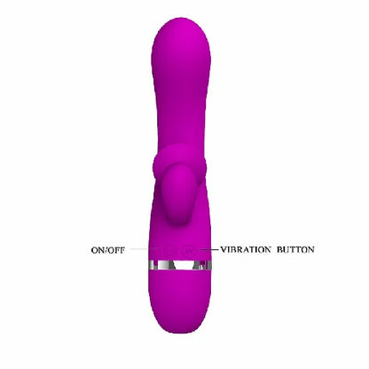 VIBRADOR PONTO G E CLITORIS BERT ROXO PRETTYLOVE
