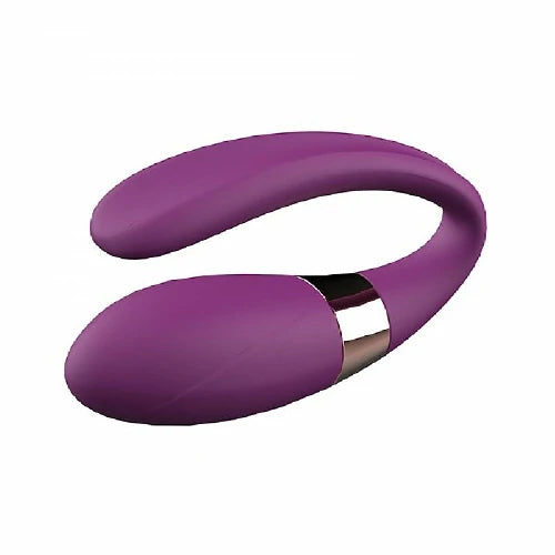 VIBRADOR DE CASAL SEX MASSAGER ROXO CRYPL DIBE