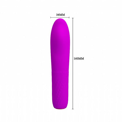 VIBRADOR DE PONTO G RECARREGAVEL RONALD BURKE ROXO PRETTYLOVE