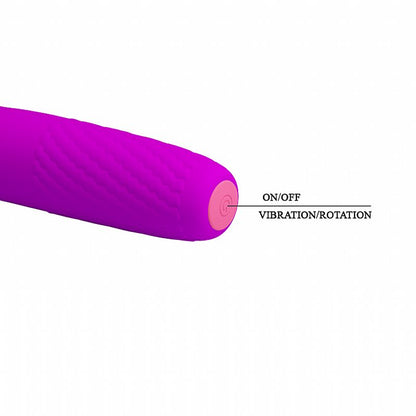VIBRADOR DE PONTO G RECARREGAVEL RONALD BURKE ROXO PRETTYLOVE