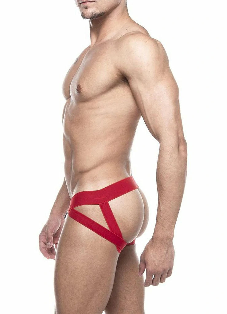 JOCK EM SUPLEX VERMELHO COM FAIXA DUPLA SD CLOTHING