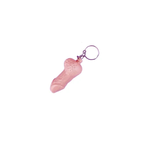CHAVEIRO ERÓTICO EM FORMATO DE MINI PENIS BEGE