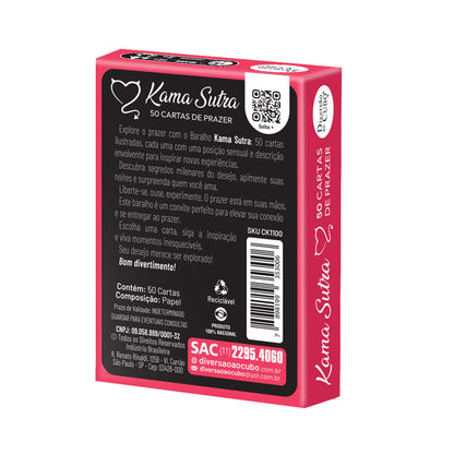 BARALHO KAMA SUTRA 50 CARTAS DE PRAZER COM POSIÇÕES