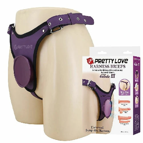 Cinta Harness para Prótese Peniana Claudio 3 Pretty Love, com ajuste de 60 a 90 cm e suporte para próteses compatíveis. Confira na FeelHot.