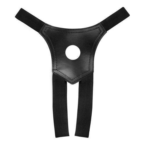 Cinta para prótese Sexy Fantasy com abertura de 3 cm, elásticos ajustáveis, reguladores e argola metálica. Modelo em material sintético.