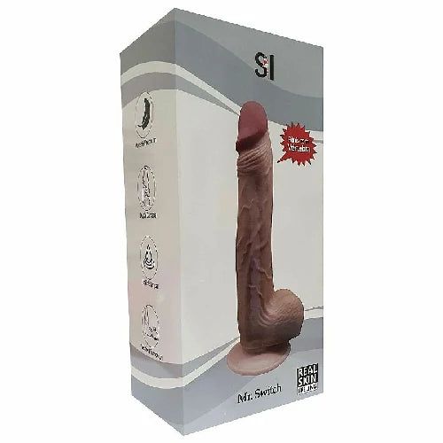 PROTESE SUPER REALISTICA COM DUPLA CAMADA ESCROTO E VENTOSA BEGE 18,3 X 3,4 CM
