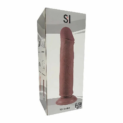 PROTESE SUPER REALISTICA COM DUPLA CAMADA E VENTOSA MARROM 17 X 4,2 CM