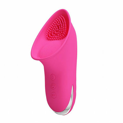 Estimulador de clitóris Isaac Pretty Love com 7 modos de sucção, 7 de vibração, autolimpeza e bateria recarregável. Em silicone.