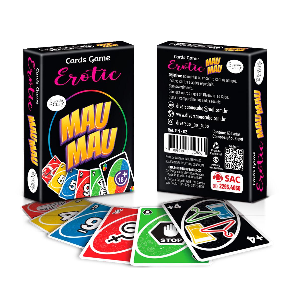 MAU MAU JOGO DE CARTAS ERÓTICO