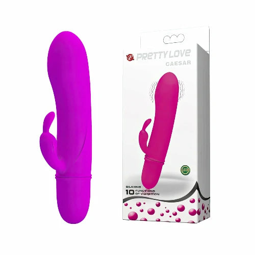 MINI VIBRADOR PONTO G 10 VIBRAÇÕES ROXO CAESAR PRETTYLOVE