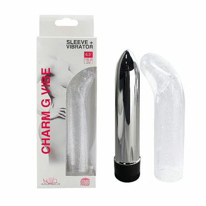 VIBRADOR PERSONAL COM CAPA FORMATO PONTO G TRANSPARENTE APHRODISIA
