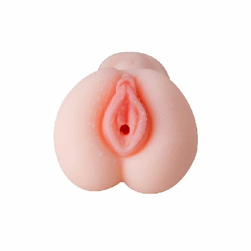 Masturbador Masculino Vagina Cyberskin com textura interna e material macio ao toque. Formato anatômico, compacto e fácil de manusear, com 13,5 cm de comprimento.