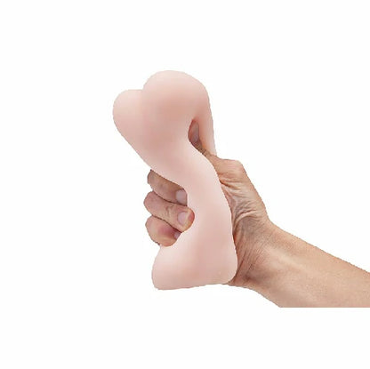 Masturbador Masculino Vagina Cyberskin com textura interna e material macio ao toque. Formato anatômico, compacto e fácil de manusear, com 13,5 cm de comprimento.