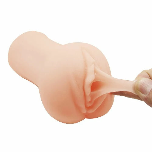 Masturbador Masculino Vagina Maggie Pocket Pussy Crazy Bull, com textura interna e anéis externos para facilitar o manuseio. Feito em TPR.