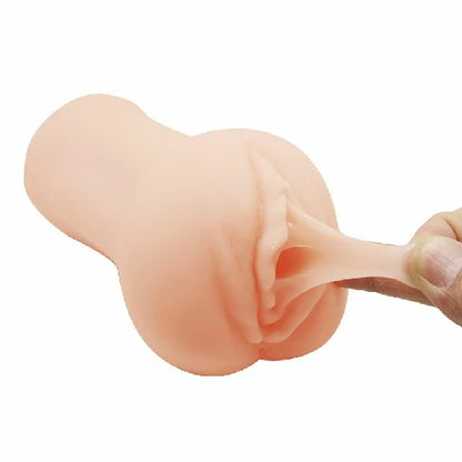 Masturbador Masculino Vagina Maggie Pocket Pussy Crazy Bull, com textura interna e anéis externos para facilitar o manuseio. Feito em TPR.