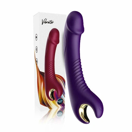 VIBRADOR PONTO G COM 8 MODOS DE VIBRAÇÃO E 8 MODOS DE ROTAÇÃO ROXO USK