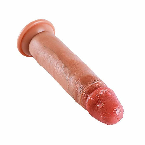 PROTESE SUPER REALISTICA COM DUPLA CAMADA VENTOSA BEGE 20 X 4,7 CM MAIG