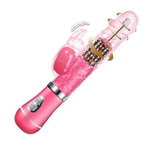 VIBRADOR ROTATIVO RABBIT RECARREGÁVEL ROSA YOUVIBE