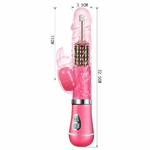 VIBRADOR ROTATIVO RABBIT RECARREGÁVEL ROSA YOUVIBE