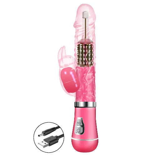 VIBRADOR ROTATIVO RABBIT RECARREGÁVEL ROSA YOUVIBE
