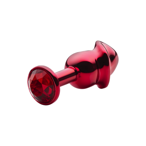 PLUG LITE VERMELHO METÁLICO FORMATO PÊNIS TAMANHO P SEXY FANTASY