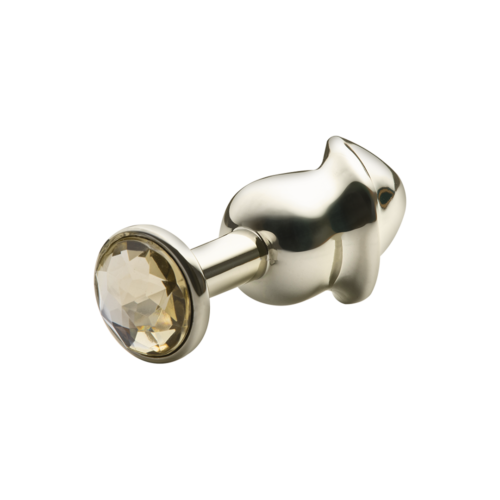 PLUG LITE DOURADO FORMATO PÊNIS TAMANHO P SEXY FANTASY
