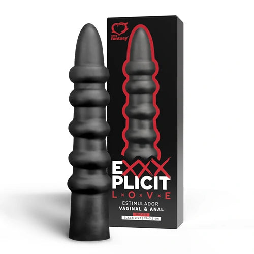 ESTIMULADOR EXXXPLICIT LOVE BLACK LIST MACICO - 21,0 x 3,5 CM