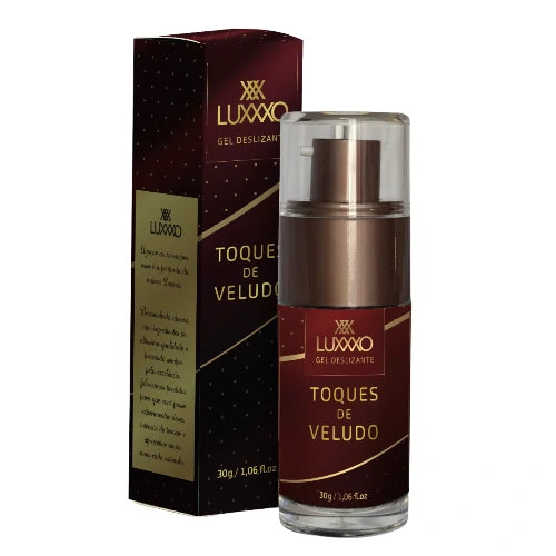 Toques de Veludo Gel Siliconado com aroma, textura sedosa e lubrificação duradoura. Fórmula concentrada para proporcionar deslizamento suave e confortável.
